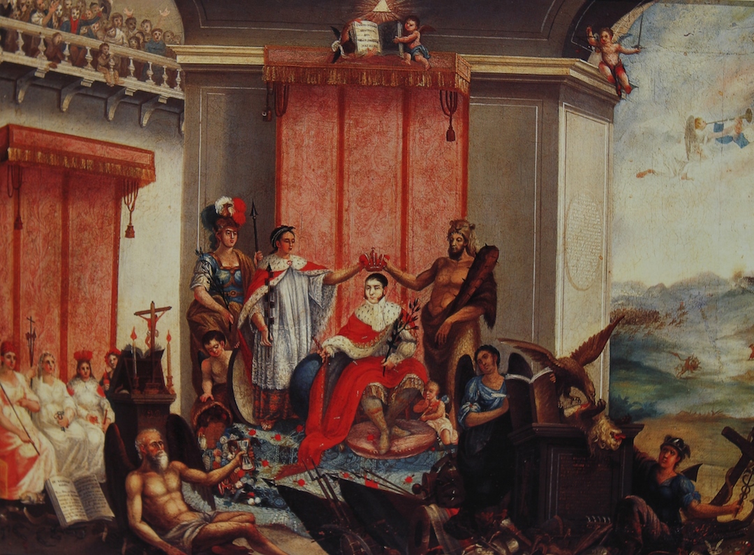 R. AlegorAi??a de la coronaciA?n de Iturbide I el 21 de julio de 1822. Museo Nacional de Historia. CNCA-INAH-MEX. (1080x795)