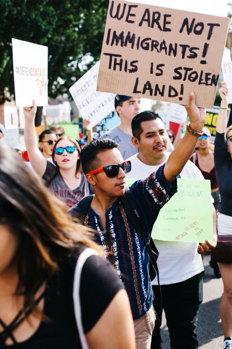 Los Angeles march for immigrant rights. Fotografía de Molly Adams, 2017. Flickr Commons.
